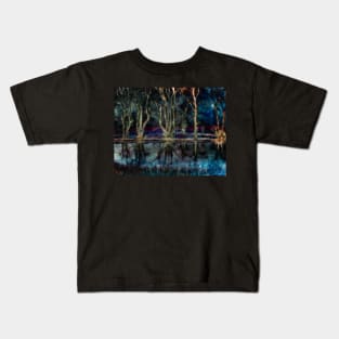 Night Descends On The Pond Kids T-Shirt